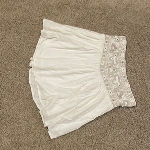 Off white boho embroidered mini skirt xs